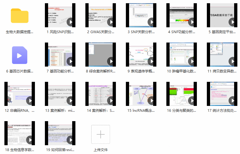 生物信息学案例分析进阶课程-吾爱学吧