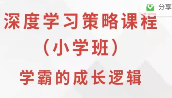 叶修深度学习策略课程·小学班（百度网盘）-吾爱学吧