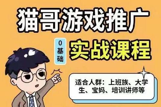 猫哥·单视频收益6位数游戏推广赚钱课程-吾爱学吧