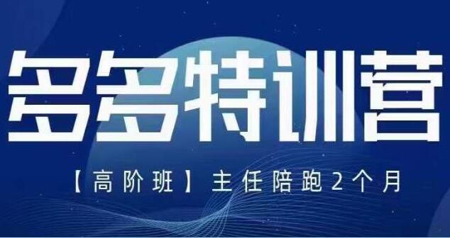 纪主任·拼多多特训营高阶视频教程（5月最新）-吾爱学吧