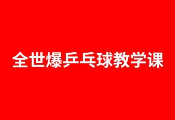 全世爆乒乓球教学视频-吾爱学吧