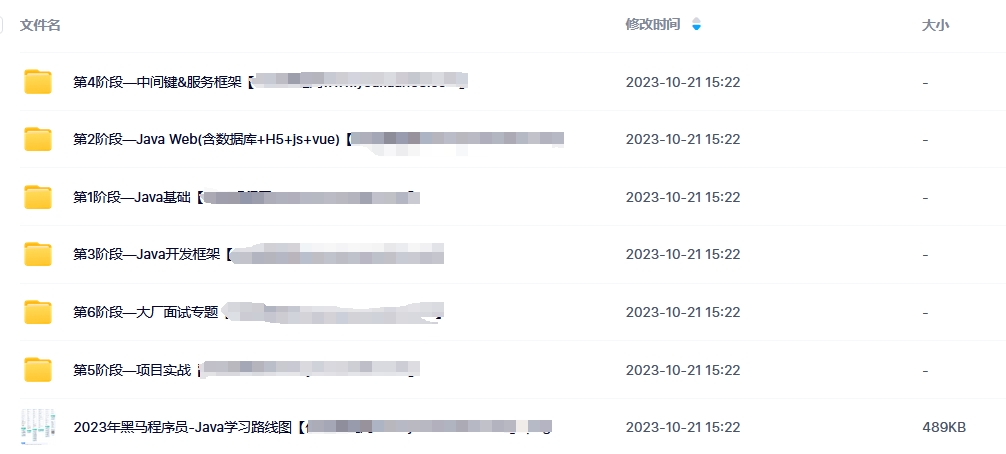 黑马2023版Java学习路线图课程（百度网盘）-吾爱学吧