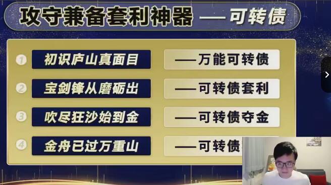 袁博·牛散特训营专栏课，可转债攻守兼备套利神器-吾爱学吧