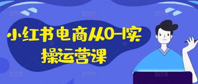 小红书电商从0-1实操运营课，小红书手机实操小红书/IP和私域课/小红书电商电脑实操板块等-吾爱学吧